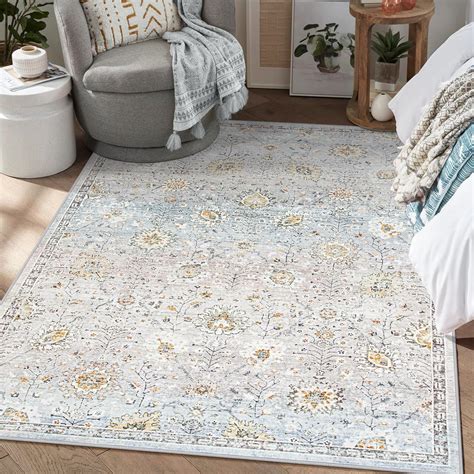 Amazon.com: Lahome Boho Area Rug, 5x7 Living Room Area Rug Boho Rugs ...