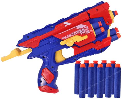 Toyshine Lap Blaster Gun Toy with 10 Bullets - Safe Foam Darts for Kids ...