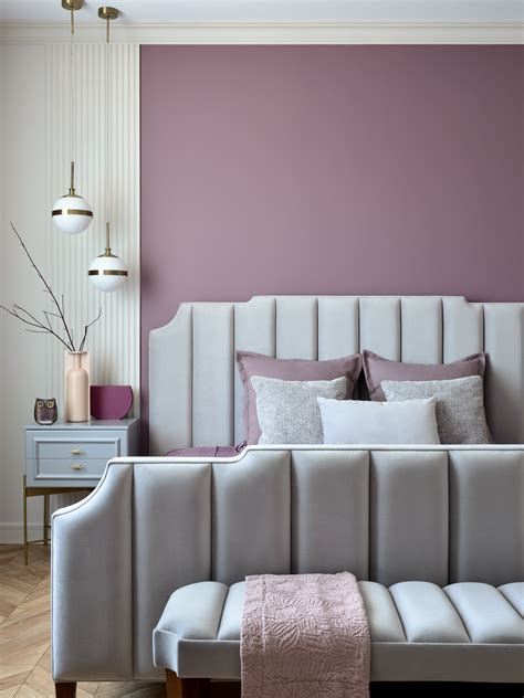Purple Grey Bedroom Decorating Ideas | Shelly Lighting