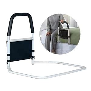 BHAJANSHREE 30" Bedside Safety HandleAdjustable Bed Rails for Elderly ...