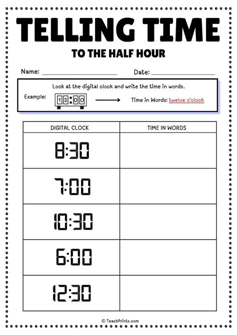 Worksheets Telling Time To The Hour at Lynda Bowman blog