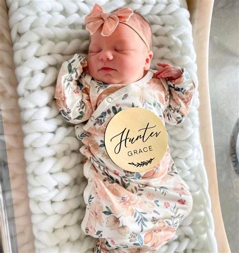 Buy Wooden Baby Announcement Sign, Birth Reveal Name Sign, Personalized ...