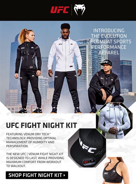 Venum UFC Fight Kit Clothing Now Available
