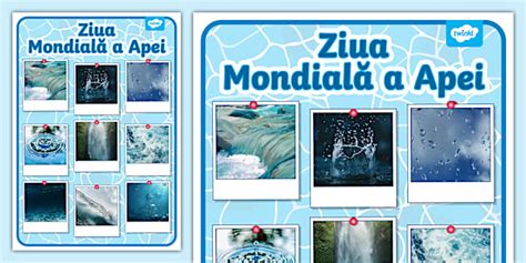 Ziua Mondială a Apei – Planșă