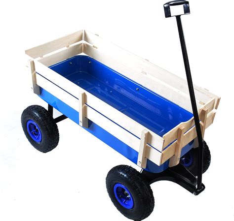 Buy Outdoor Wagon Garden Trolley, All Terrain Pull Trolley or Wood ...