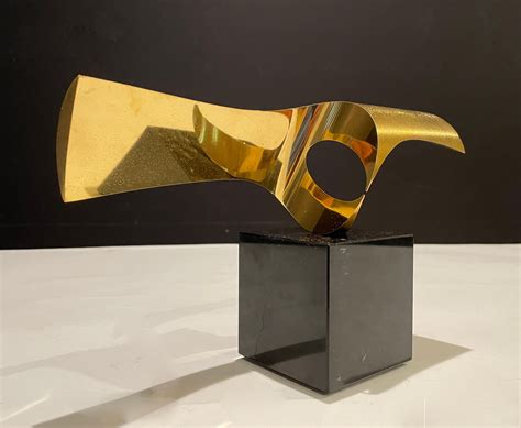 Abstract Modern Bronze Sculpture by Roy Gussow For Sale at 1stDibs