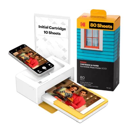 KODAK Dock Plus 4PASS Instant Photo Printer with 90 Sheets Lowest Price ...