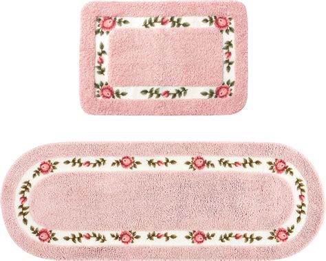 Amazon.com: Drydiet 3 Pcs Pink Coquette Bathroom Rug Set Coquette ...