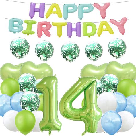 Sweet 14th Birthday Balloon 14th Birthday Decorations Happy 14th ...