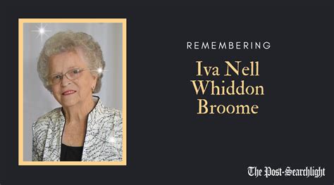 Iva Nell Whiddon Broome | The Post-Searchlight