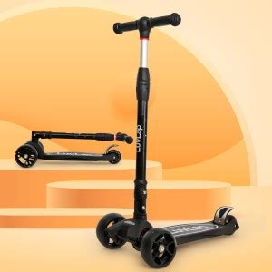 LuvLap Joy Scooter for Kids - Toddler 3 - Wheel Kick Scooter with LED ...