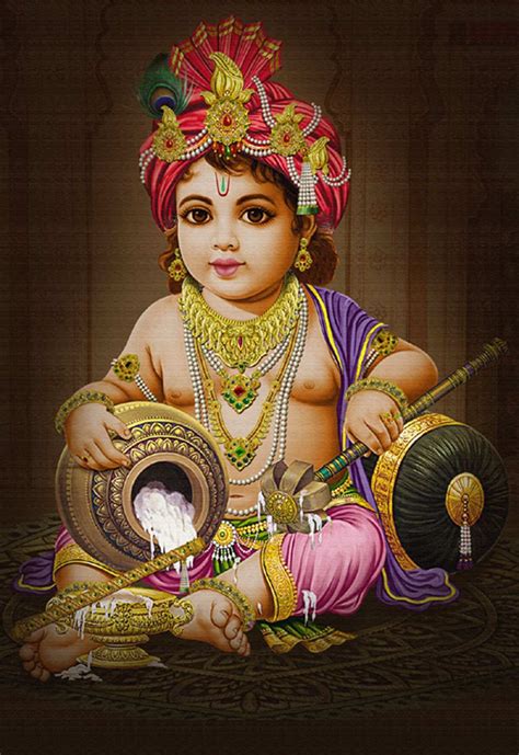 Baby Krishna Animated Wallpaper