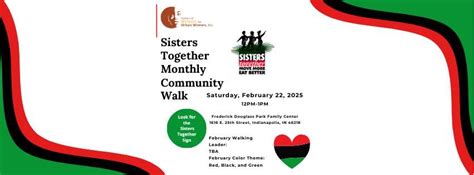 Sisters Together Monthly Community Walk- February, Frederick Douglass ...