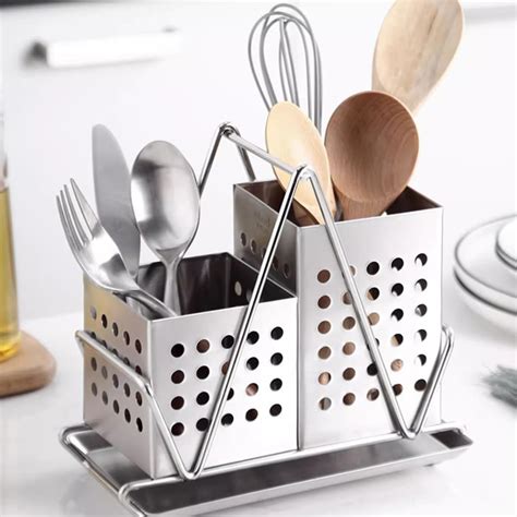 Amazon.com: Mukkuri Large Utensil Holder,304 Stainless Steel utensil ...