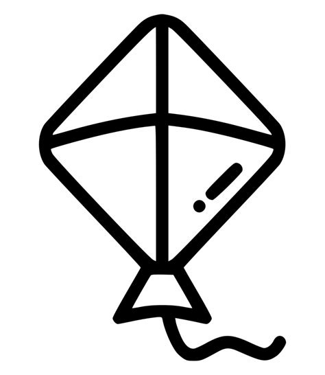 Free Kite Black And White, Download Free Kite Black And White png ...