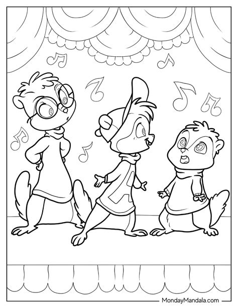 20 Alvin & The Chipmunks Coloring Pages (Free Printables)