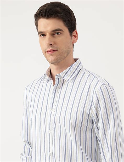 Buy Pure Cotton Striped Spread Collar Shirt at Marks & Spencer