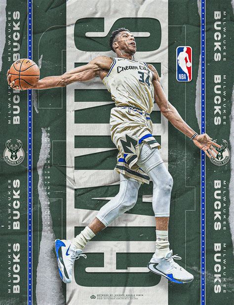Nba Poster | Giannis Antetokounmpo | Milwaukee Bucks on Behance ...