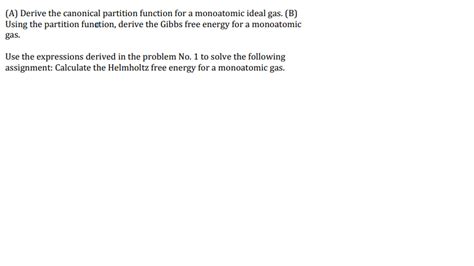Image result for Partition Function of Monoatomic Gas Using Maxwell
