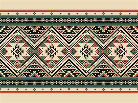Native american indian ornament pattern geometric ethnic textile ...