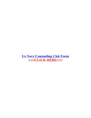 US Navy Counseling Chit Form - Fill Out, Sign & Share Online | pdfFiller
