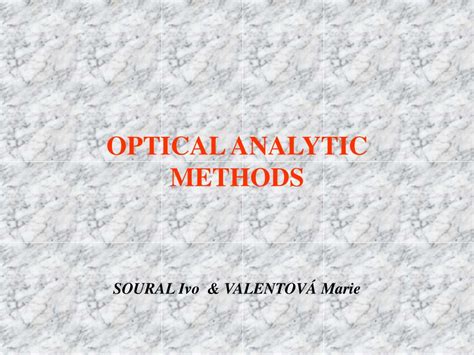 Image result for Optical Method