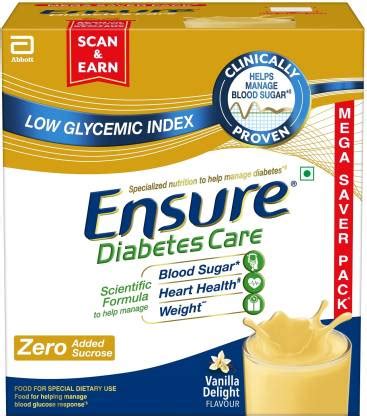 ENSURE Diabetes Care Specialized Nutritional Drink Vanilla Delight ...