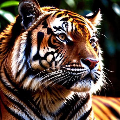 Tiger Wild Animal Living in Nature, Part of Ecosystem Stock ...