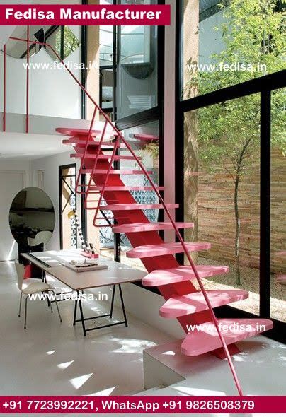 Metal Floating Stairs Wrought Iron Handrails For Stairs Steel Rods For ...