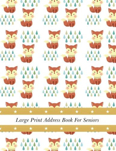 Large Print Address Book For Seniors: Large Large Print, Big Font, 8.5 ...