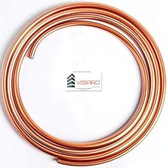 Visiaro Round Soft Copper Tube, 3mtr, Outer Dia 4 mm, Wall Thickness 19 ...