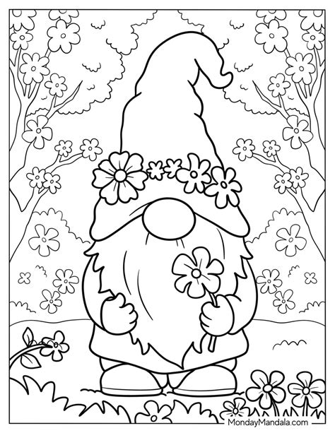 32 Gnome Coloring Pages (Free PDF Printables)