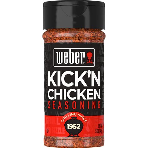Weber Kick'n Chicken Seasoning, 5 oz, Enhances Grilled Meals with ...