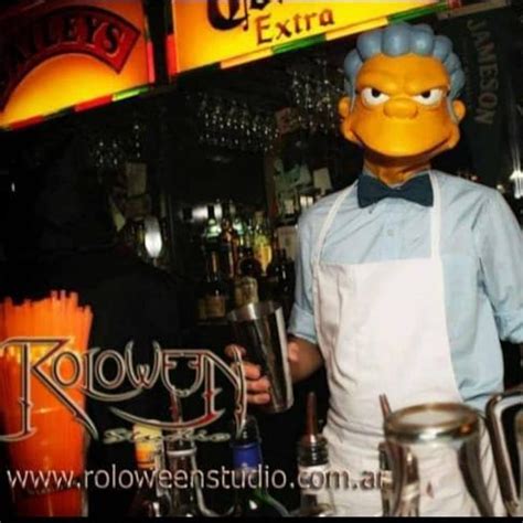 Moe the bartender the Simpsons Moe Szyslak Latex masknever | Etsy