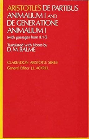 Buy Parts of Animals (Clarendon Aristotle Series) Book Online at Low ...