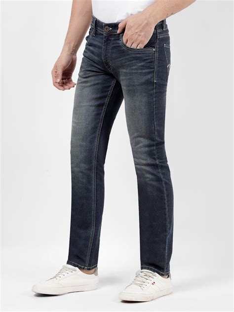 Buy Men's Sustainable Low Rise Blue Skinny Fit Jeans Online | Numero Uno