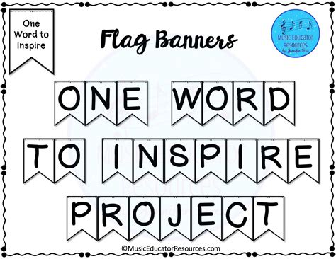 One Word Project New Years Goals - Music Teacher Resources