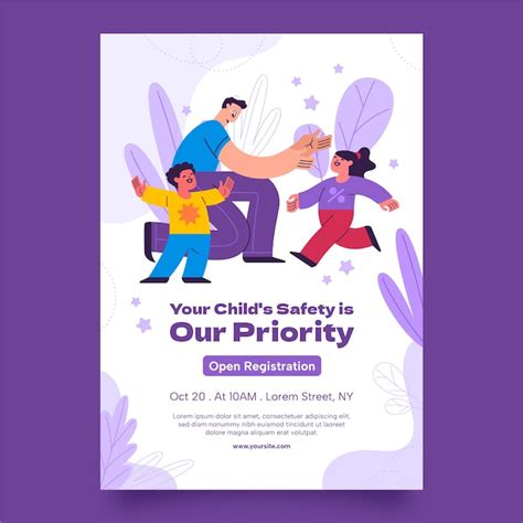 Child safety poster Images - Free Download on Freepik