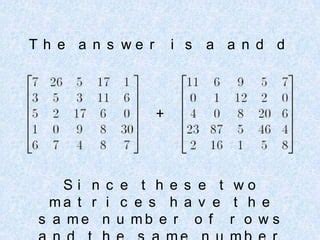 Image result for Adding Matrix