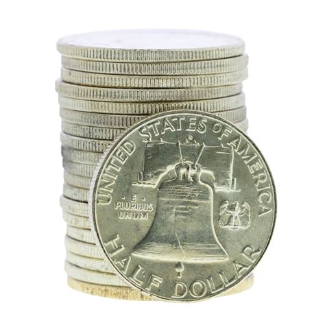 Roll of (20) Brilliant Uncirculated 1963-D Franklin Half Dollar Coins