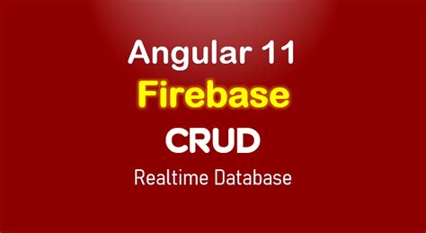 Image result for Angular Firebase Real-Time Database