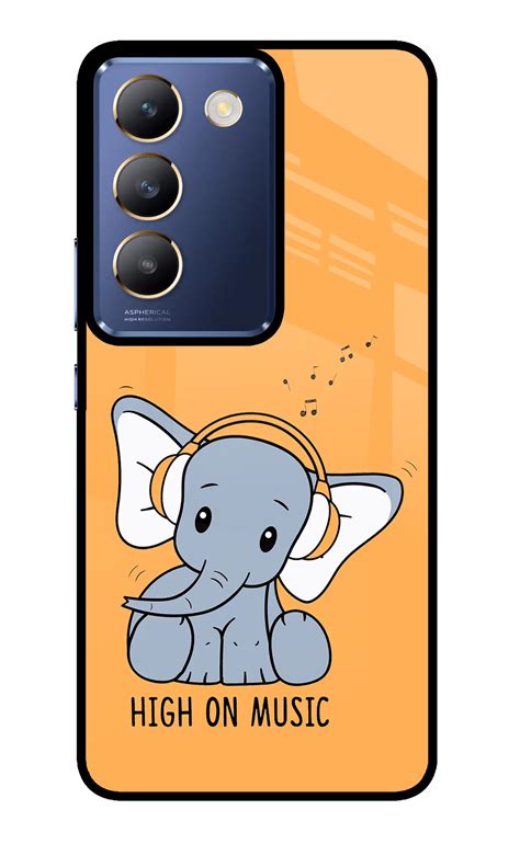 Buy Now High On Music Glass Case for Vivo Y200E 5G/T3 5G Online | Casekaro