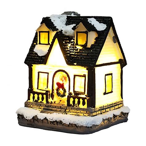 LAMIRO Christmas Village Sets with Light Christmas Village Houses ...