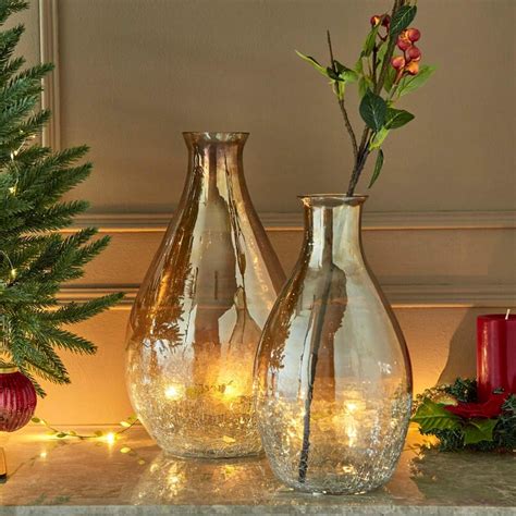 Buy Carols Glass Crackle Ombre Vase from Home Centre at just INR 1499.0