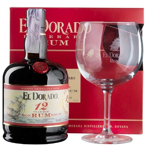 Ром El Dorado 12 y.o. with Glass (Ель Дорадо 12 років з келихом) 40% 0 ...