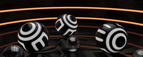 Download wallpaper 2560x1024 balls, striped, background, line, space ...