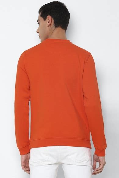 Buy Men Orange Crew Neck Full Sleeves Casual Sweatshirt Online - 672818 ...