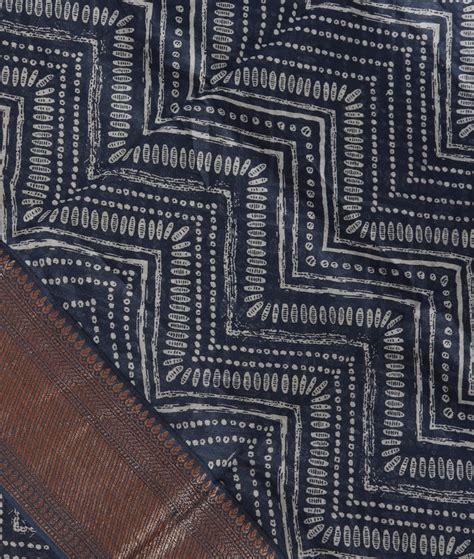 Buy Blue Soft Printed Cotton Saree T388189