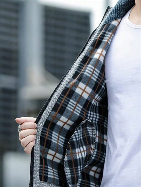 Chaqueta acolchada con cremallera de manga larga y punto grueso para ...