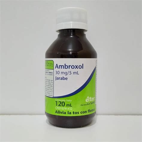 MEDICINA :: AMBROXOL 30 MG/5ML 120ML JBE ADUL (ELTER) - Sihay.com